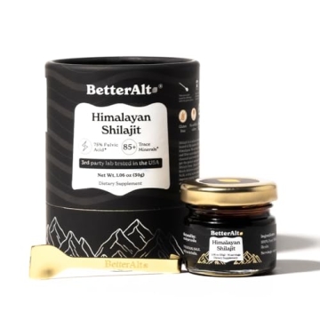 Boost Your Vitality with BetterAlt Pure Himalayan Shilajit Resin