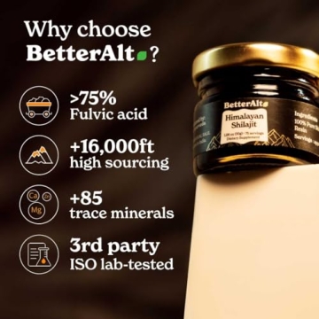 High Potency BetterAlt Shilajit Resin for Energy Boost