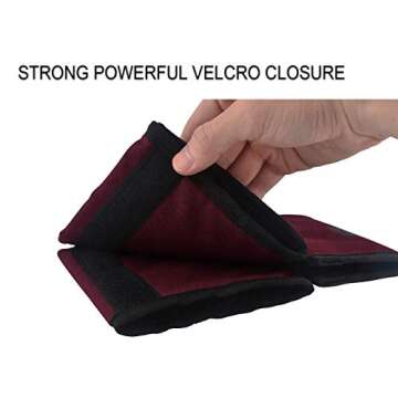 riemot Luggage Travel Cup Holder Free Hand Drink Carrier - Hold Two Coffee Mugs - Fits Roll on Suitcase Handles - Gifts for Flight Attendants Travelers Accessories Red