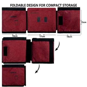 riemot Luggage Travel Cup Holder Free Hand Drink Carrier - Hold Two Coffee Mugs - Fits Roll on Suitcase Handles - Gifts for Flight Attendants Travelers Accessories Red