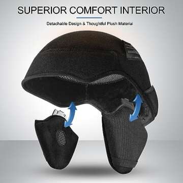 Odoland Snowboard Helmet, Ski Helmet with Ski Goggles for Adults, Durable PC Shell & EPS Foam, Safety Snow Helmets Goggles for Men Women Youth