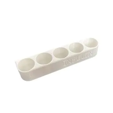 Refrigerator Wall Caddy for Insulin Vial Storage