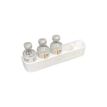 Refrigerator Wall Caddy for Insulin Vial Storage