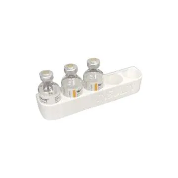 Refrigerator Wall Caddy for Insulin Vial Storage