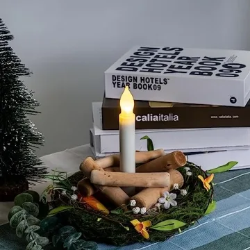 Amagic 12-Pack LED Taper Candles for Magical Decor