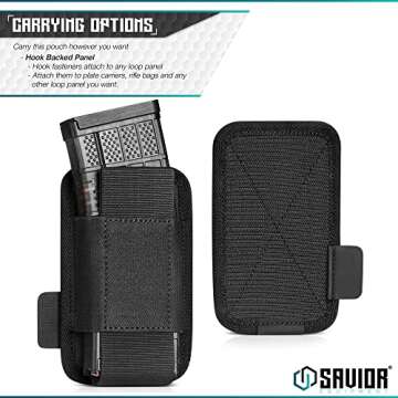Savior Tactical Rifle Mag Pouch for 5.56mm 7.62mm Mags