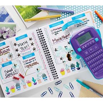 DYMO COLORPOP Color Label Maker, Handheld, Purple