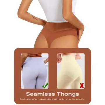 Tichers Seamless Thongs: Comfort & Style Combined