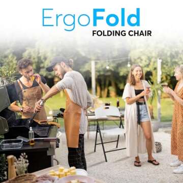Oline Folding Chair, Indoor Outdoor Plastic Commercial Stackable Foldable Guest Chairs for Events Of...