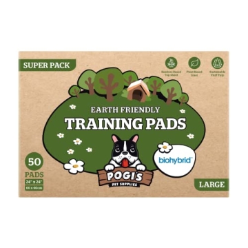 Eco-Friendly Dog Training Pads with Adhesive Tabs by Pogi