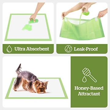 Eco-Friendly Dog Training Pads with Adhesive Tabs by Pogi