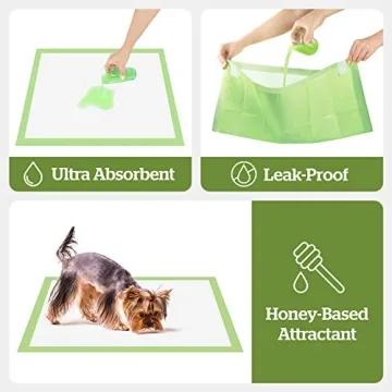 Eco-Friendly Dog Training Pads with Adhesive Tabs by Pogi