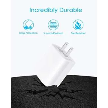 USB C Charger Block 20W-Type C Power Adapter for IP 16/16 Pro/16 Plus/16 Pro Max /15/15 Pro/15 Plus/15 Pro Max/14/13/12/11/SE/XR/8, i Pad Pro/Mini, Galaxy, Pixel 4/3 and More [2-Pack]