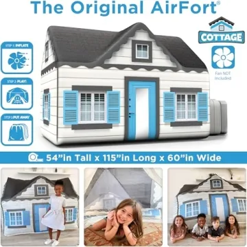 The AirFort - Inflatable Fort for Kids, Fun Indoors and Out