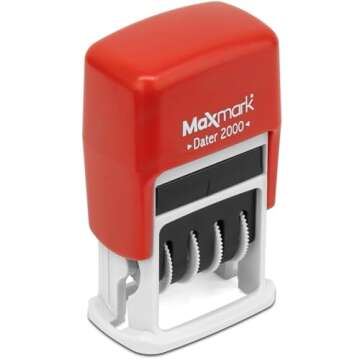 MaxMark Dater 2000 Self Inking Date Stamp - Precision Quality
