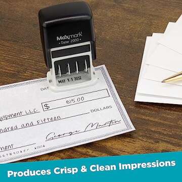 MaxMark Dater 2000 Self Inking Date Stamp - Precision Quality