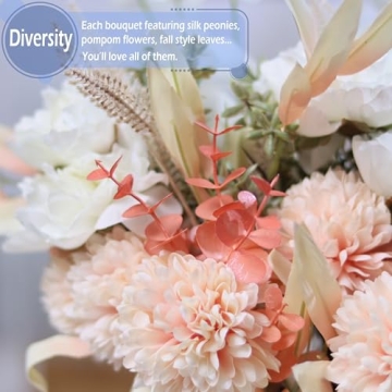 Boho Style Artificial Flower Bouquets for Home Decor