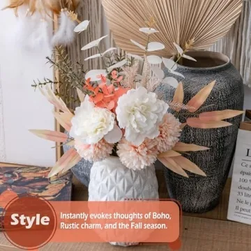 Boho Style Artificial Flower Bouquets for Home Decor