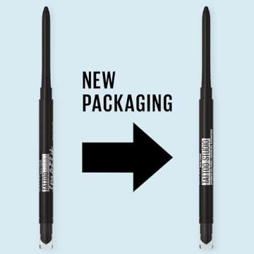 Maybelline Tattoo Studio Automatic Gel Pencil Waterproof Eyeliner, Blendable, Smudge Resistant, Matt...