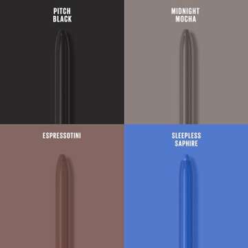 Maybelline Tattoo Studio Automatic Gel Pencil Waterproof Eyeliner, Blendable, Smudge Resistant, Matte Eyeliner For Up To 36HR Wear, Pitch Black (Smokey Black), Packaging May Vary