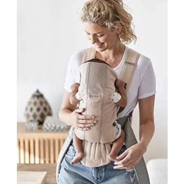 BABYBJÖRN Baby Carrier Mini, 3D Mesh, Pearly Pink