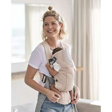 BABYBJÖRN Baby Carrier Mini, 3D Mesh, Pearly Pink