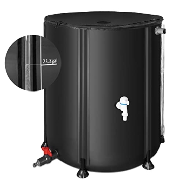 Rain Barrels to Collect Rainwater from Gutter - Portable Water Storage Tank Water Barrel Rainwater C...