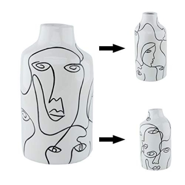Kimdio Modern Abstract Ceramic Vase for Chic Home Decor