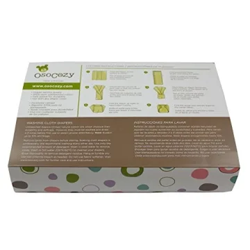OsoCozy Unbleached Prefold Diapers 6 Pack for Babies