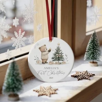 Personalized Baby's First Christmas Ornament 2025 Gift