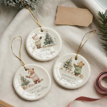 Personalized Baby's First Christmas Ornament 2025 Gift