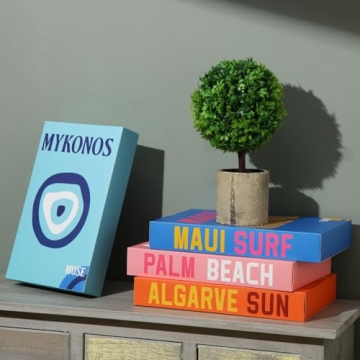 Preppy Decorative Fake Books for Stylish Home Decor