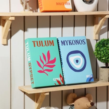 Preppy Decorative Fake Books for Stylish Home Decor