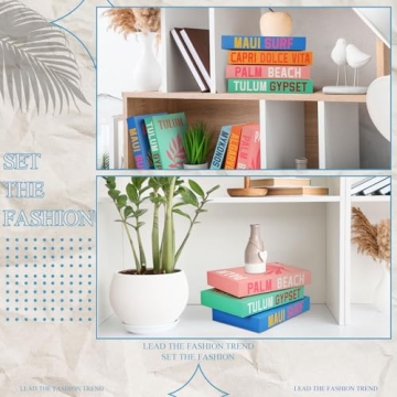 Preppy Decorative Fake Books for Stylish Home Decor