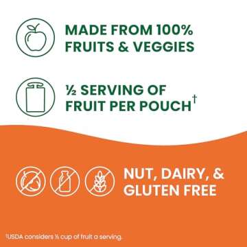 GoGo squeeZ Fruit & veggieZ Applesauce and Puree Variety Pack, Jurassic Pear, Roarrrr Berry & Prehistoric Peach, 3.2 oz (Pack of 20), Unsweetened Snacks for Kids, BPA Free Pouches