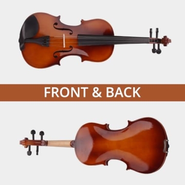 Beginner 4/4 Acoustic Violin Starter Kit for All Ages