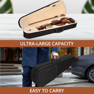 Beginner 4/4 Acoustic Violin Starter Kit for All Ages