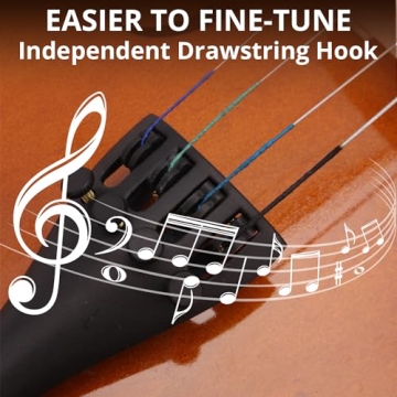 Beginner 4/4 Acoustic Violin Starter Kit for All Ages