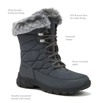 Lands' End Expedition Max Waterproof Insulated Womens Snow Boots, Winter Boots for Women, Medium or ...