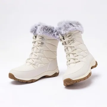 Lands' End Expedition Max Waterproof Insulated Womens Snow Boots, Winter Boots for Women, Medium or Wide Width Sizes 6 to 11, Black, Brown, Blue, White or Grey Winter Shoes - Dark Grey, 6 Medium