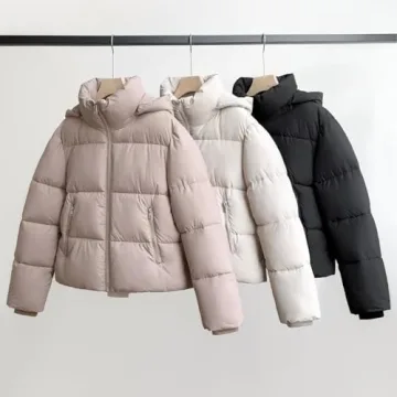 Stylish PUFFIT Women's Cropped Winter Puffer Jacket