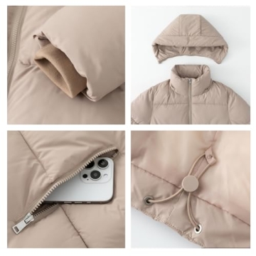 Stylish PUFFIT Women's Cropped Winter Puffer Jacket