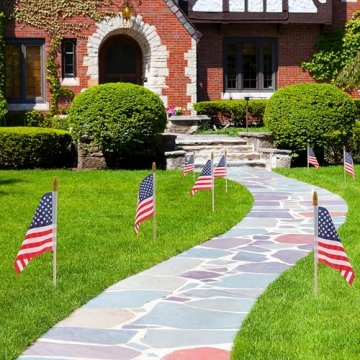 12 Mini American Flags for Patriotic Celebrations