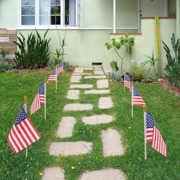 12 Mini American Flags for Patriotic Celebrations