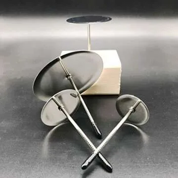 Cake Flower Nail Lifters Set Stainless Steel Baking Tools for Icing Flowers Decoration (White)