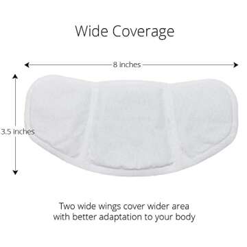 (5 Patches) CrampCareH PMS/Menstrual Cramps Relief Heat Patch with Wide Wings, FDA Registered