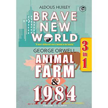 Brave New World, Animal Farm & 1984 (3in1)