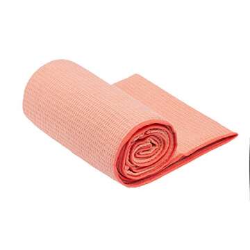 Shandali Hot Yoga Towel - Stickyfiber Yoga Towel - Mat-Sized, Microfiber, Super Absorbent, Anti-Slip...