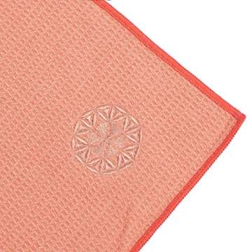 Shandali Hot Yoga Towel - Stickyfiber Yoga Towel - Mat-Sized, Microfiber, Super Absorbent, Anti-Slip, Injury Free, 24" x 72" - Bikram Yoga Towel - Exercise, Fitness, Pilates, and Yoga Gear