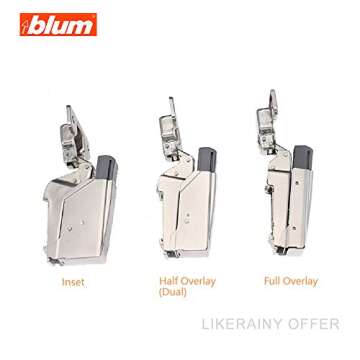 Blum Blumotion Door and Furniture Damper Hinge with Soft Close for Corner Hinges for retrofitting cabinets and Kitchen cabinets, self-Closing Mechanism